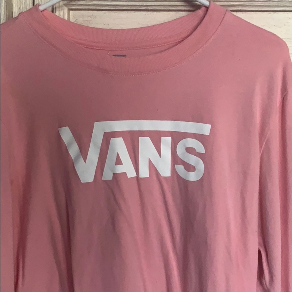 Vans Pink Large Long Sleeve Shirt